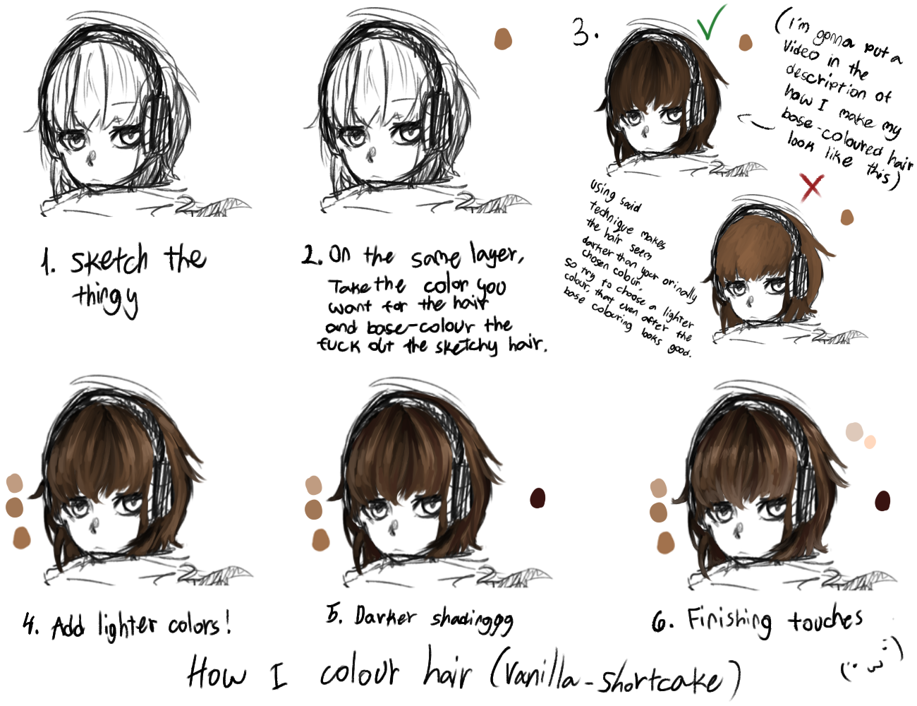 How I colour hair by Vanilla-Shortcake