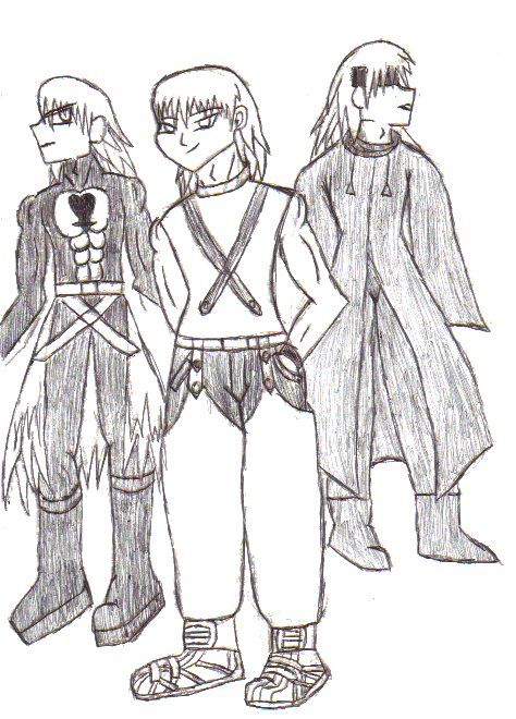 the Riku Trio *Request for Emeraldwolf* by Velika