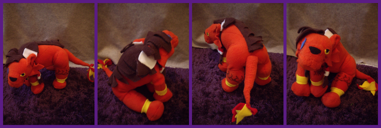FF7: RedXIII the Plushie by VesteNotus