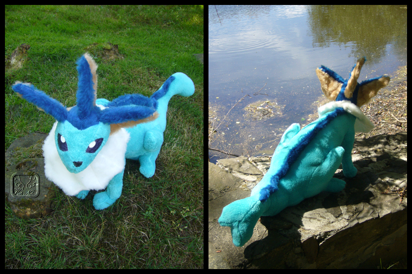 Pokemon: Vaporeon Plushie by VesteNotus