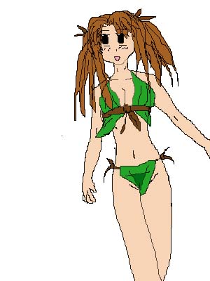 Naru in Leaf Bikini by Vicky-lou02