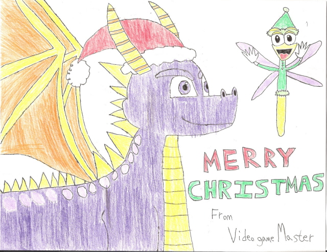 Spyro Christmas by VideogameMaster