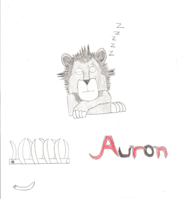 Auron the lion sleeping by VideogameMaster