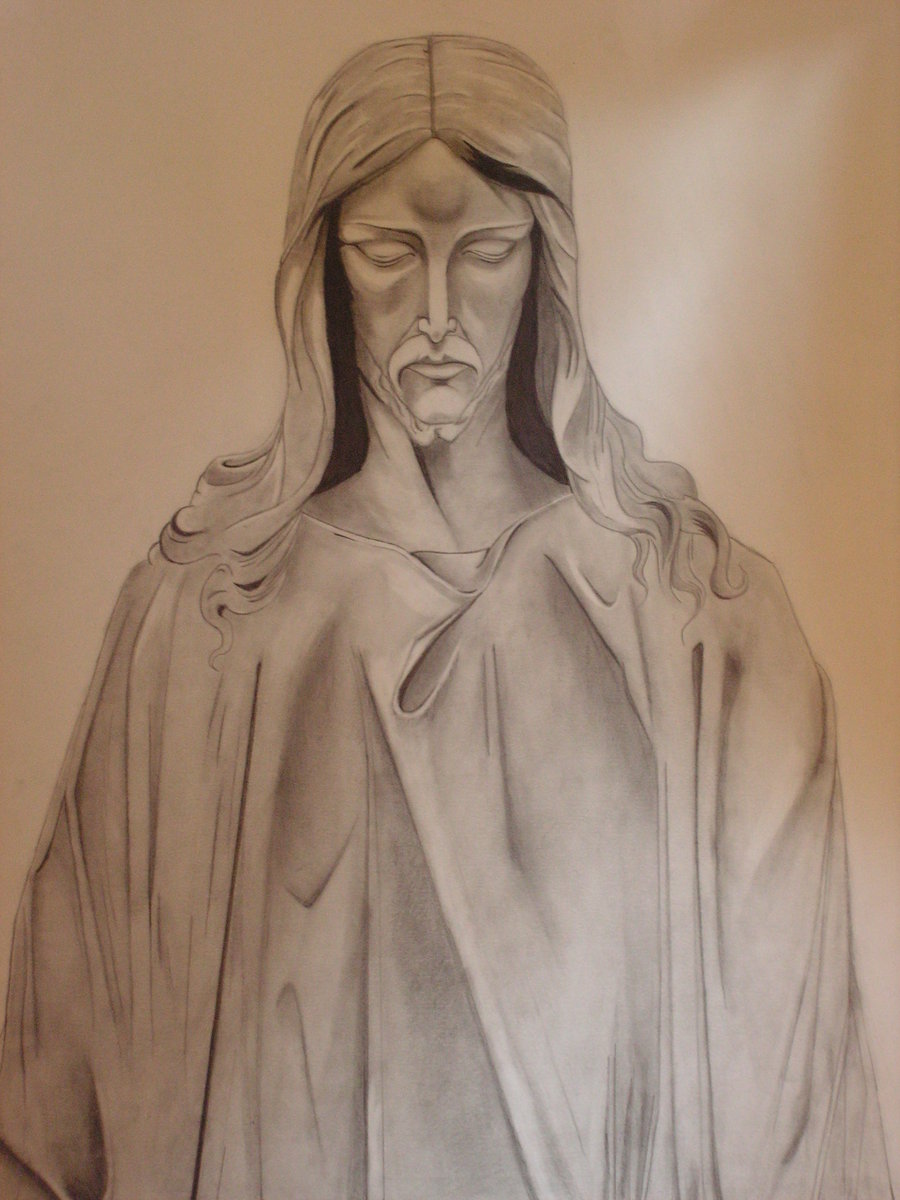 Jesus Statue One 3rd by VirJinya