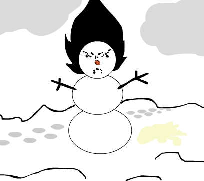 Vegeta Snowman by Vmwpoc