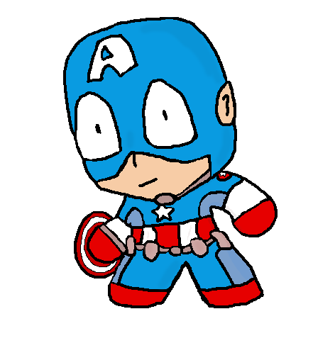 Chibi Captain America by Volkov