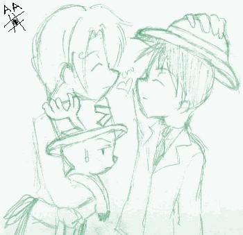 Mommy and Daddy - Sanji x Luffy by Vulpixi_Misa