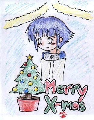Merry Christmas from Hinata by Vulpixi_Misa