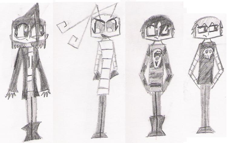 Oposite gender drawings! by vampire_trees