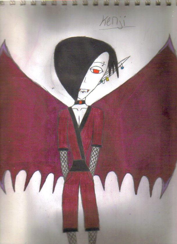 vampiric bat demon Kenji by vampiress69