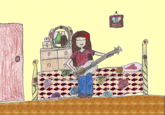 Me Playing My Guitar by vanilla_cream_girl