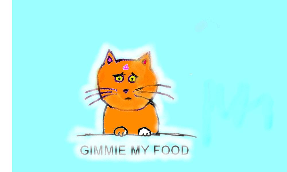 cat without food by vaporeon134