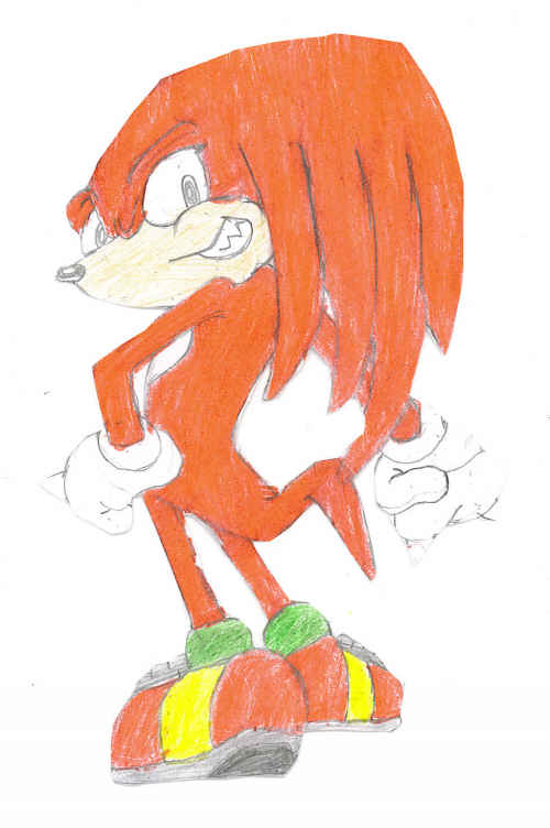1st pic of Knuckles ^_^ by vaporeon134