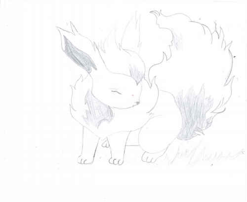 First pic of Flareon by vaporeon134