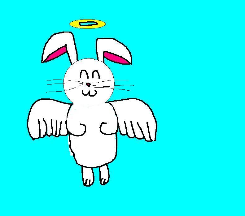 An angel Bunny for Liquid onyx by vaporeon134