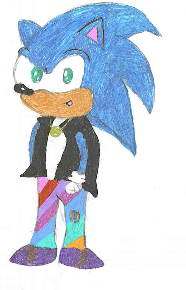 MY Sonic my style ^_^ by vaporeon134