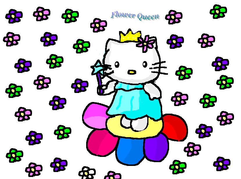 Flower Queen (Hello Kitty) by vaporeon134