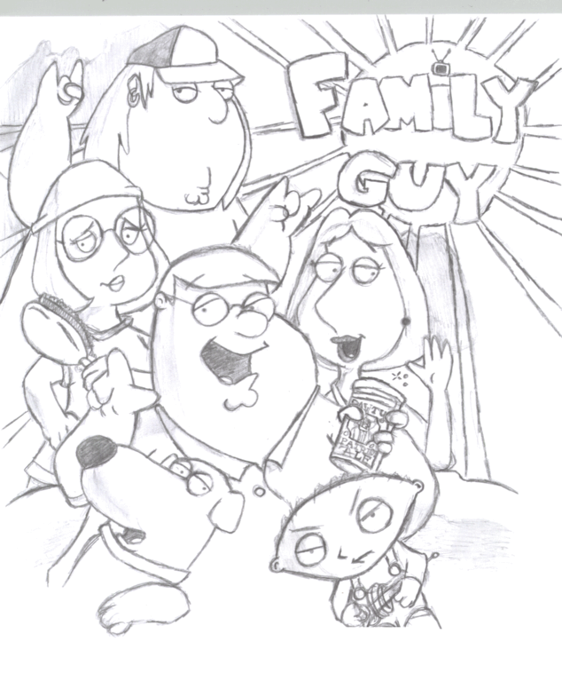 "-Lucky theres a Family Guy!" by vash_and_wolfwood