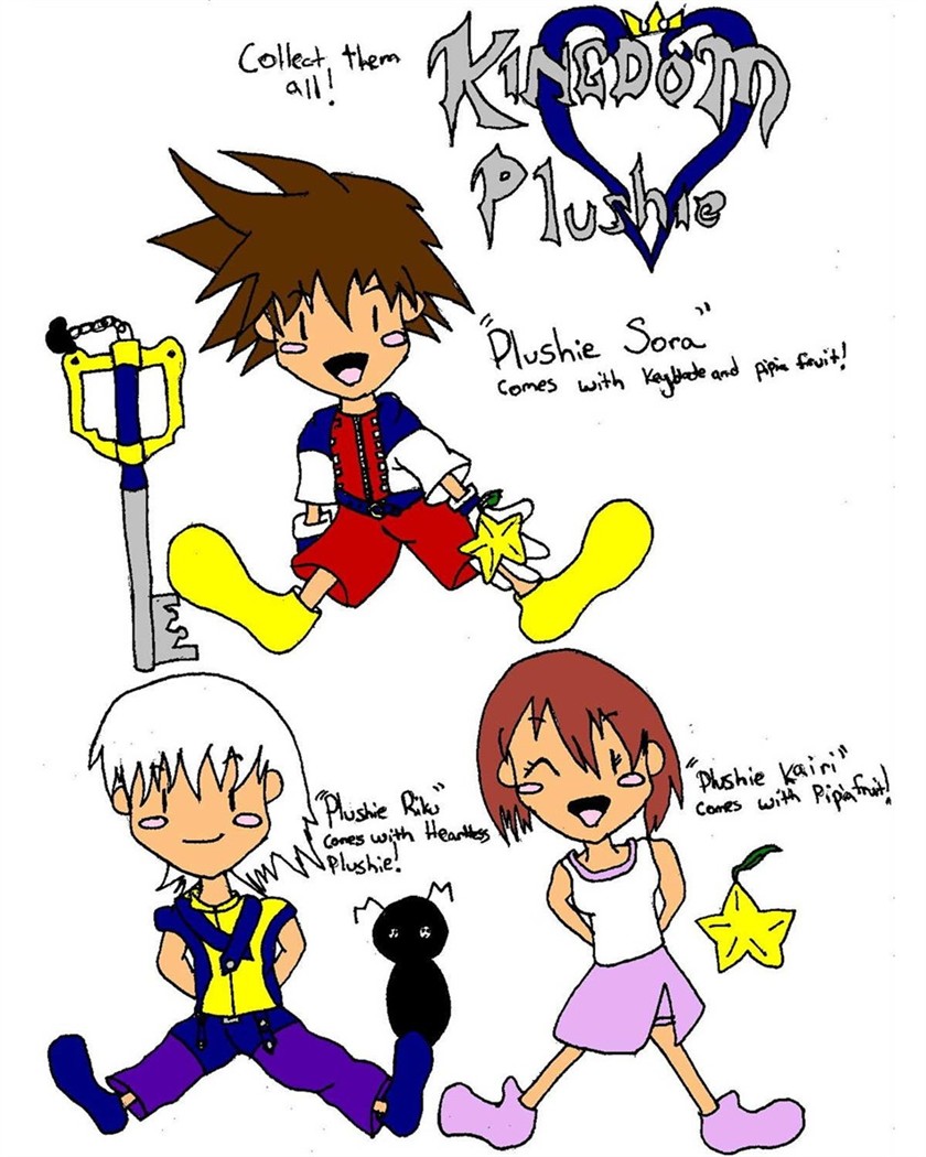 "Kingdom Plushie"collect them all! by vash_and_wolfwood