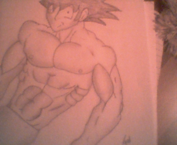 3d shaded Goku by vegetagokudrawer