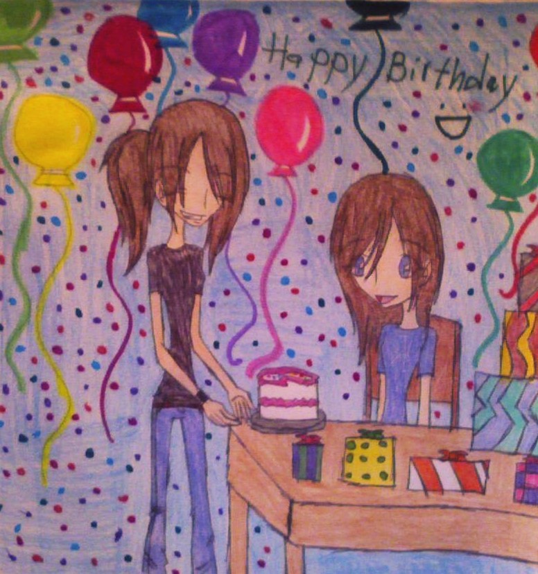 Celebrating her birthday(AT) by velagirls10