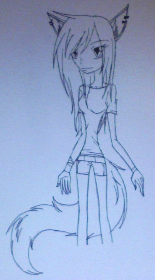 Mel the wolf (not finished) by velagirls10