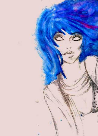 Cheveux bleu by velvet_vixenluv