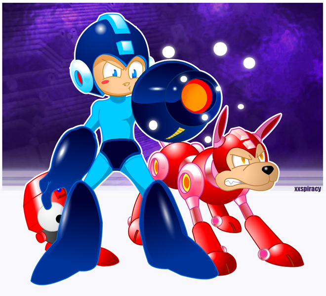 digital blue bomber by vermspiracy
