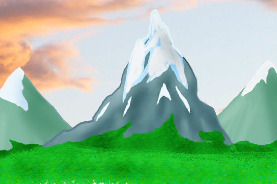 mountain ladscape by verzias