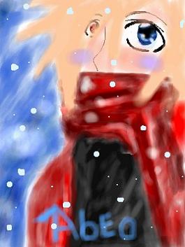 Is the snow really real? Or is it just through his eyes? by vesblondie