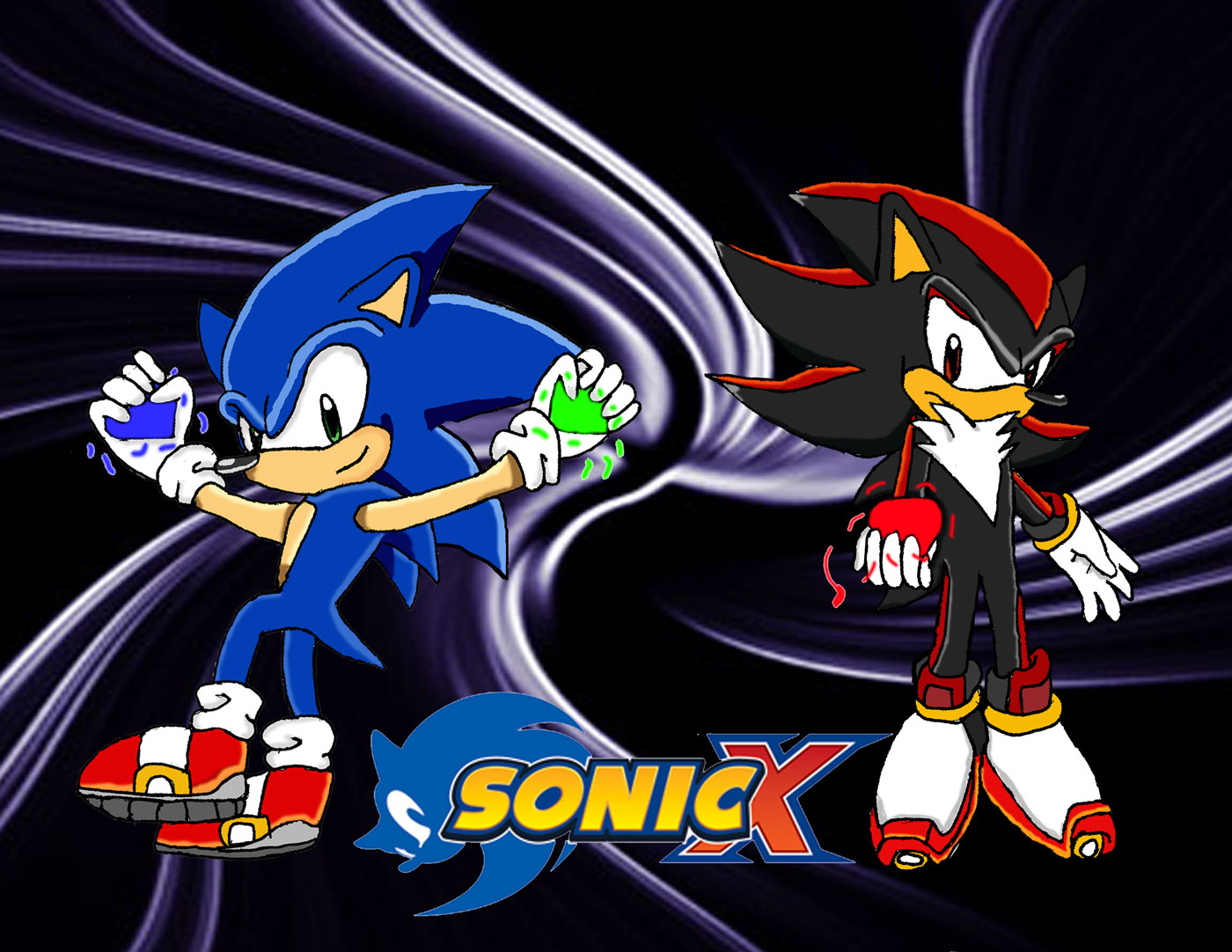 Sonic and Shadow by vgkitties
