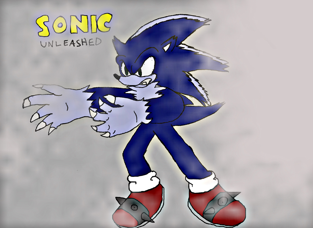 Sonic the werehog by vgkitties