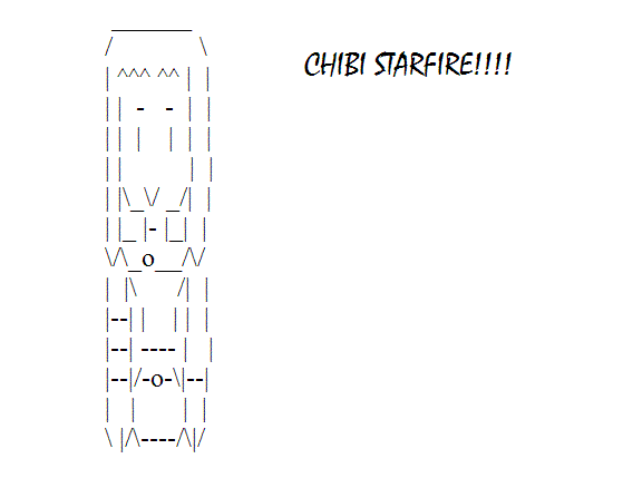 chibi ASCII star! yay!!! by videogamerx