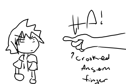 Sora and Ansem's crooked finger by viicious