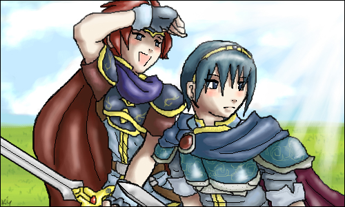 Prince Marth and Roy by viicious