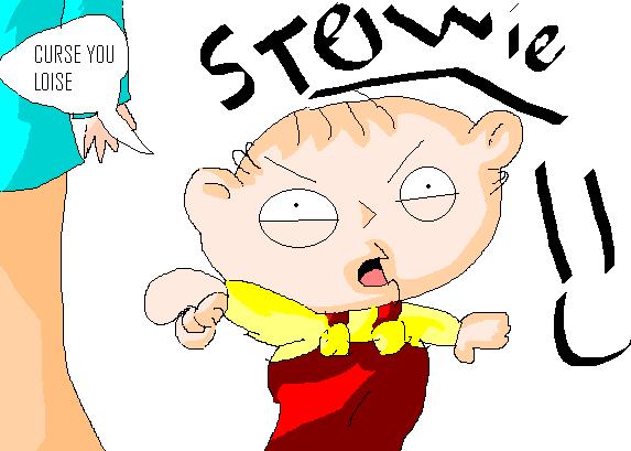 my first picy of stewie! by vincybike2005