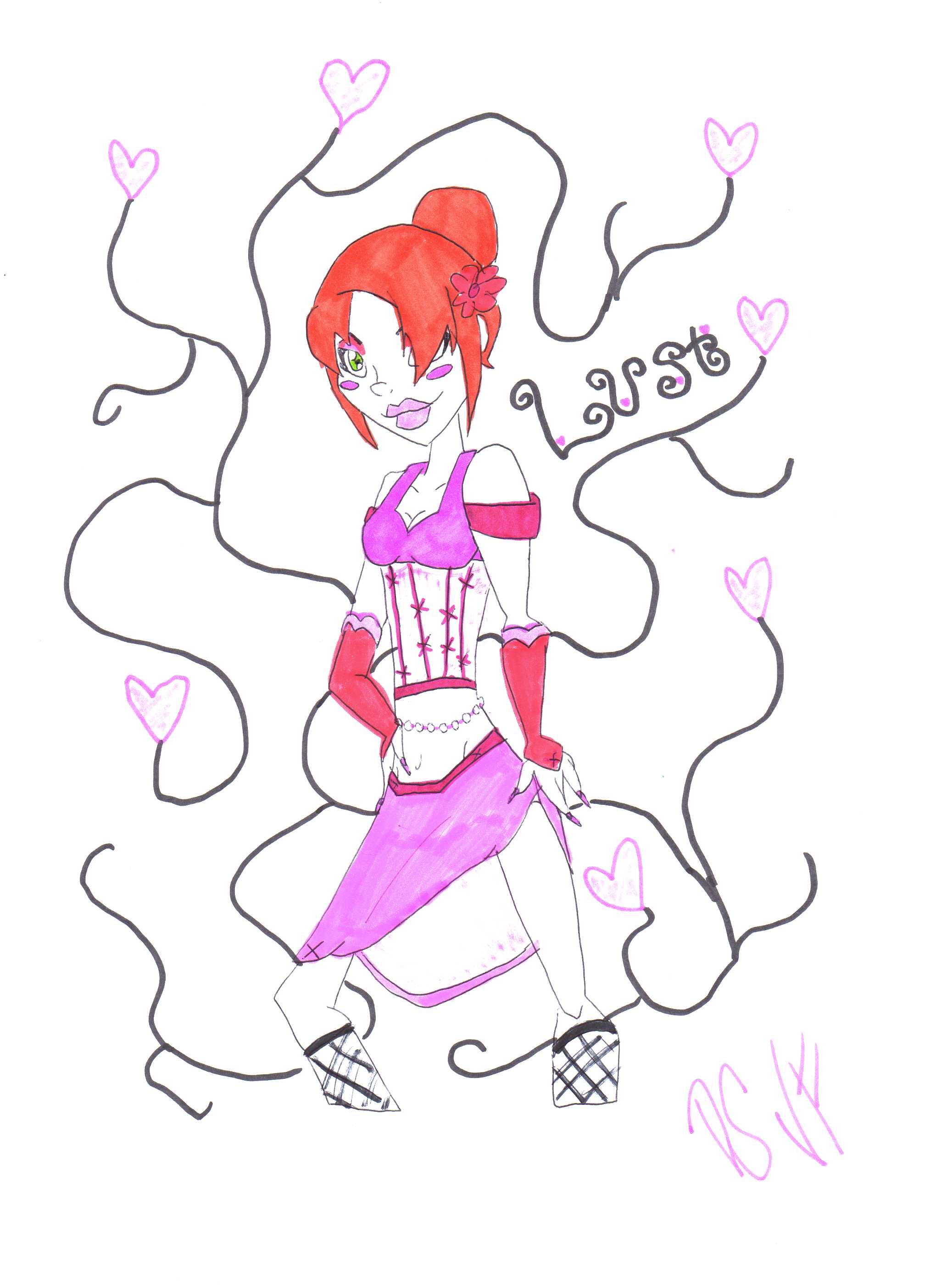 DEADLY SIN CONTEST-Starfire; Lust by violetflowers17