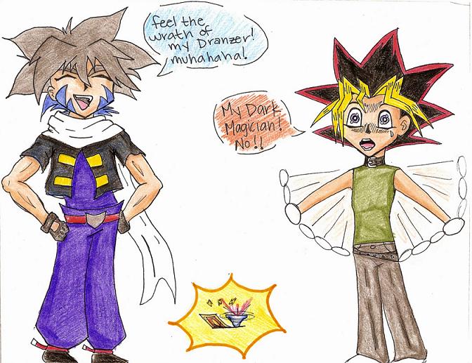 materiale Reorganisere Rustik Beyblade Vs. Yu-Gi-Oh! by volleyballerof09 - Fanart Central