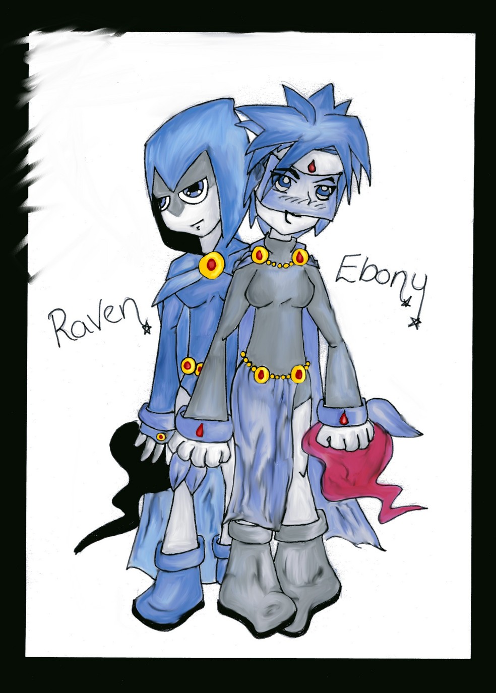 Raven and Ebony *for GothicDancer* by voodoo13