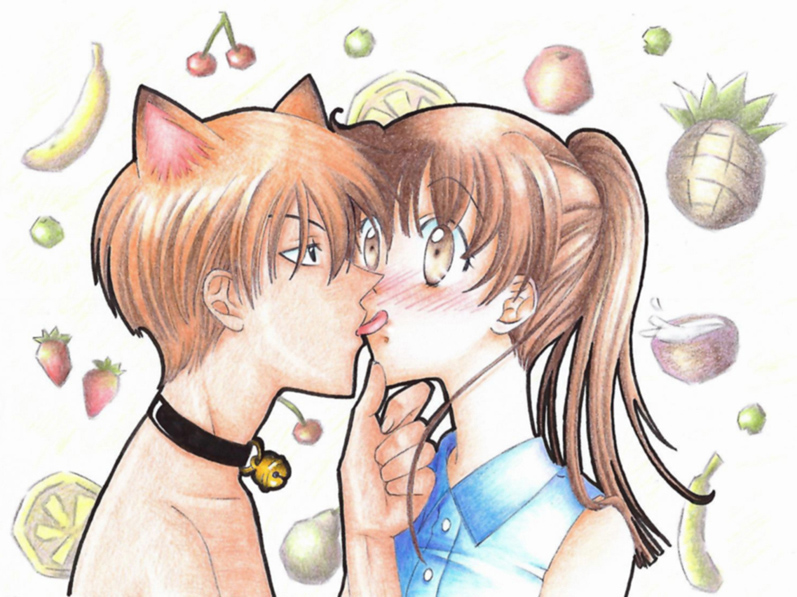 Cat kiss by WTE