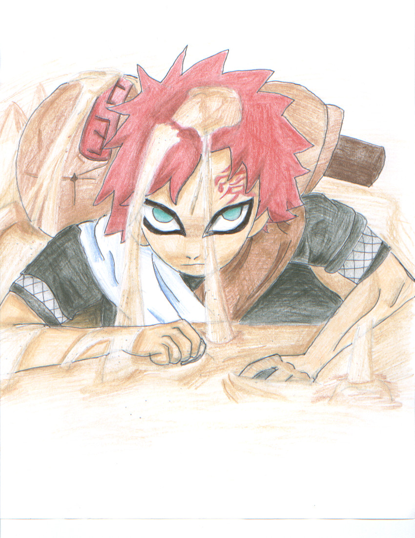 Gaara of the Sand by Waffle
