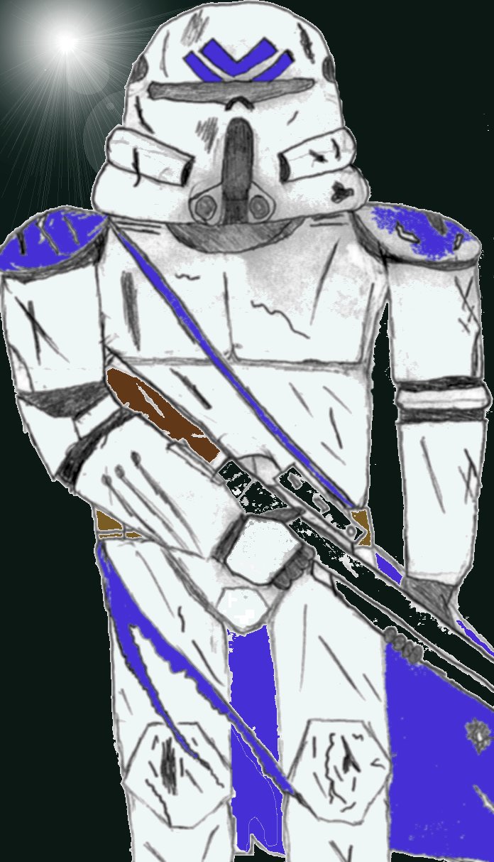 Battle damaged Clone sharpshooter by Wait_what
