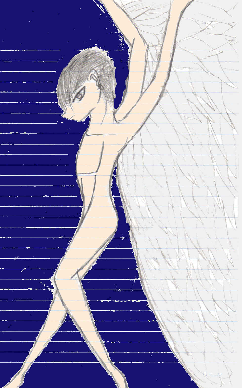 Angelic creature? by WanderingKitsune