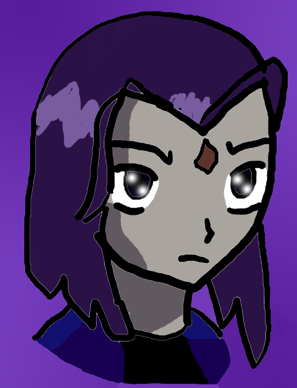 first t ime drawing Raven by WarriorAchala