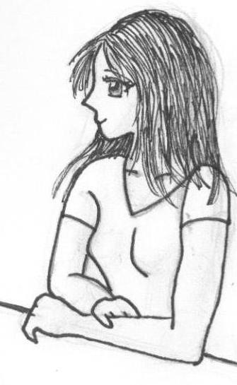 Pondering girl by WaterLillies