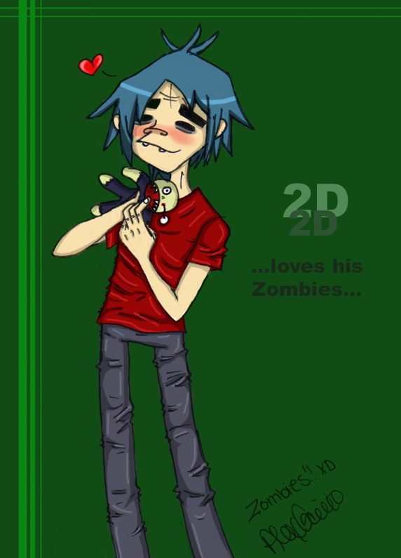 2D Loves His ZombiesXDD by WayTooAddicted