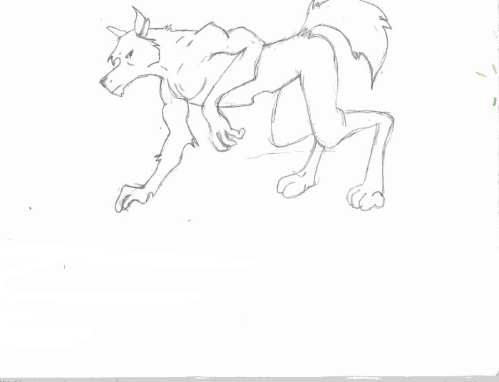 um..crawling werewolf? by Weirdopunkwolf