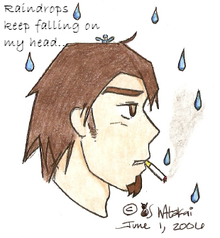 Richy -- Raindrops keep falling on my head! by Wendy_Chan