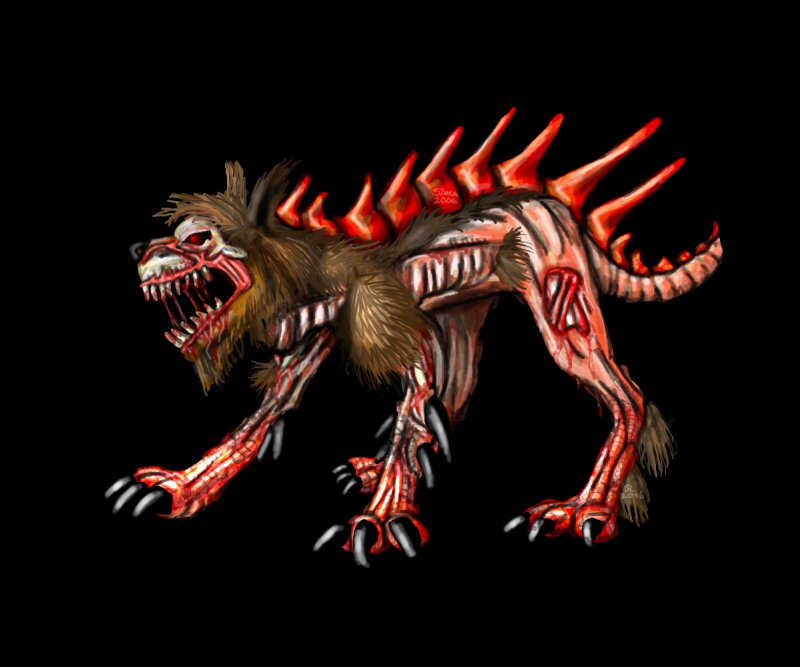 Concept Demon Dog by Werewulf
