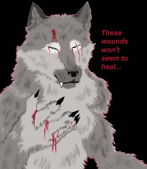 These wounds won't seem to heal... by WhiteMoonWolf